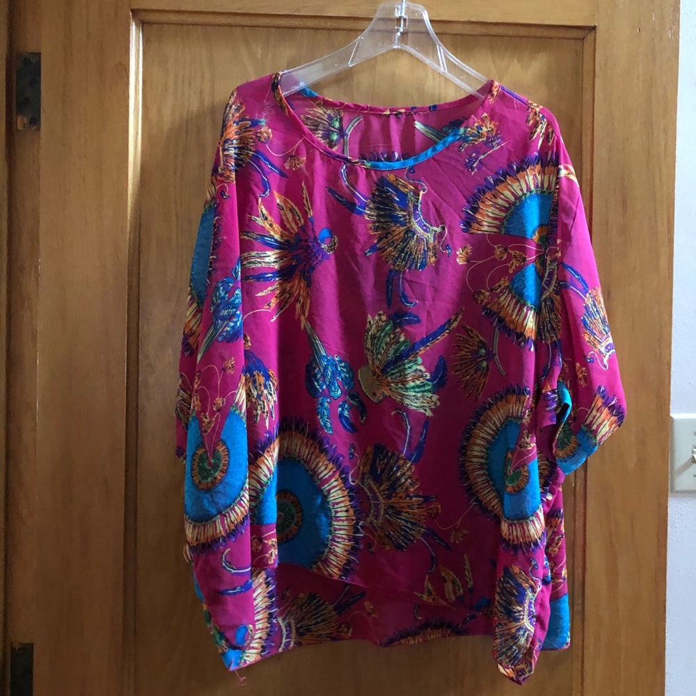 Sheer caftan like top